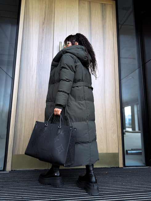 KAKI, long jacket with hood "BEST CHOICE" FC85